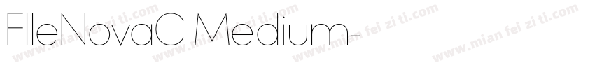 ElleNovaC Medium字体转换